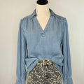 Jak and Rae Beretta Top in Classic Indigo-111 - Woven Top F/W (June- Nov)-Little Bird Boutique