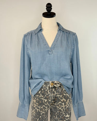 Jak and Rae Beretta Top in Classic Indigo-111 - Woven Top F/W (June- Nov)-Little Bird Boutique