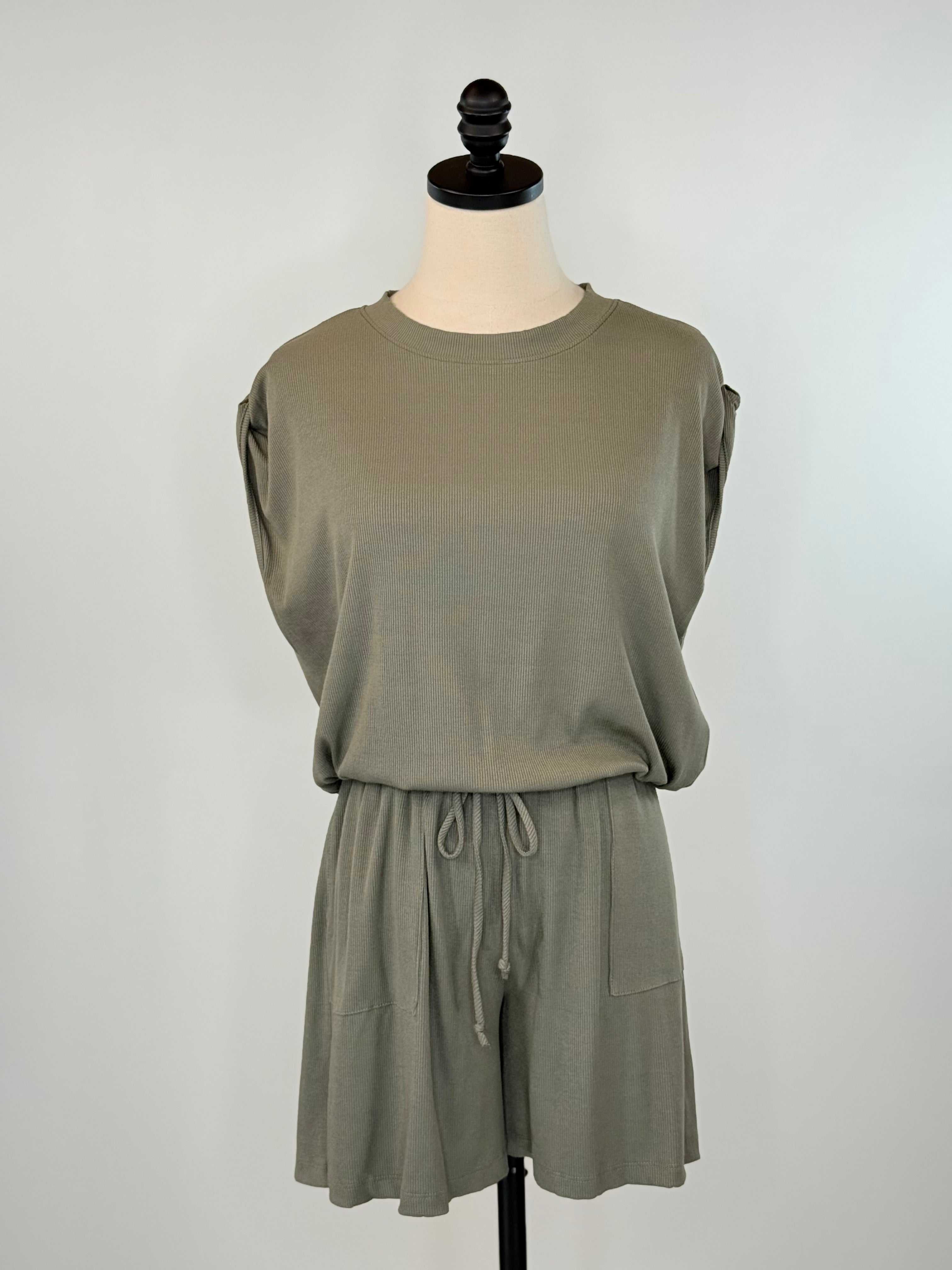 Jannie Shorts in Olive-232 Shorts-Little Bird Boutique