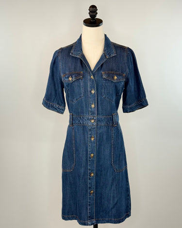 Jak and Rae Cassius Denim Dress in Danica-151 Dresses - Short-Little Bird Boutique