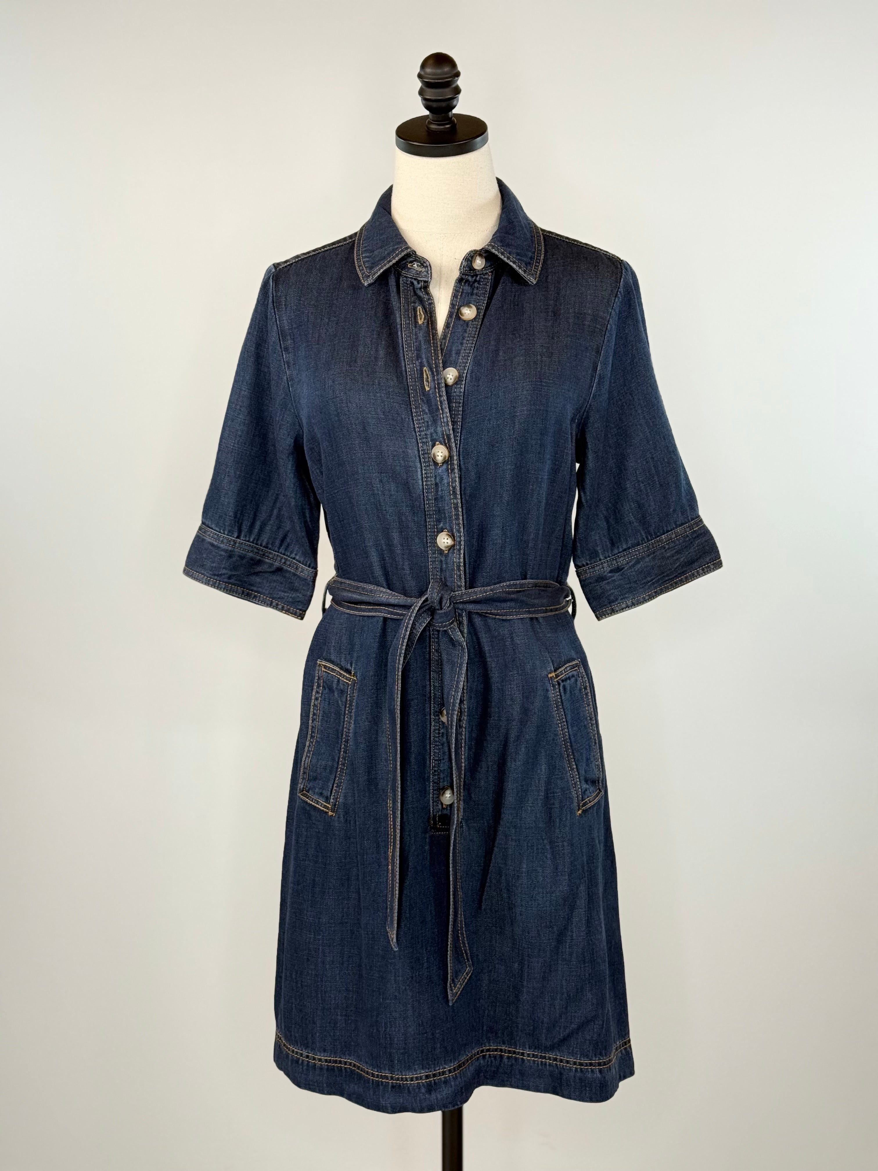 Jak and Rae Alabama Dress in Raw Blue-151 Dresses - Short-Little Bird Boutique