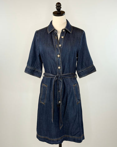 Jak and Rae Alabama Dress in Raw Blue-151 Dresses - Short-Little Bird Boutique