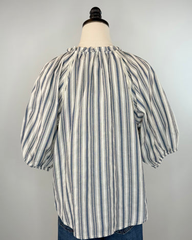 Dear John Costa Top in Dark Blue Stripe-111 - Woven Top F/W (June- Nov)-Little Bird Boutique