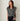 Liverpool Drape front Blouse in Black and White-Final Sale-112 - Woven Top S/S (Dec - May)-Little Bird Boutique