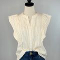 Dear John Fatima Top in Whitecap-111 - Woven Top F/W (June- Nov)-Little Bird Boutique