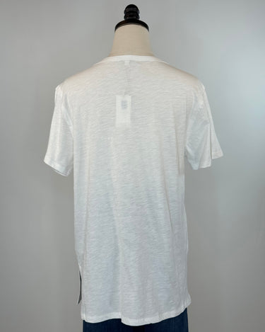 Z Supply Lively Relaxed V-Neck Tee in White-121 - Jersey Tops F/W (June - Nov)-Little Bird Boutique