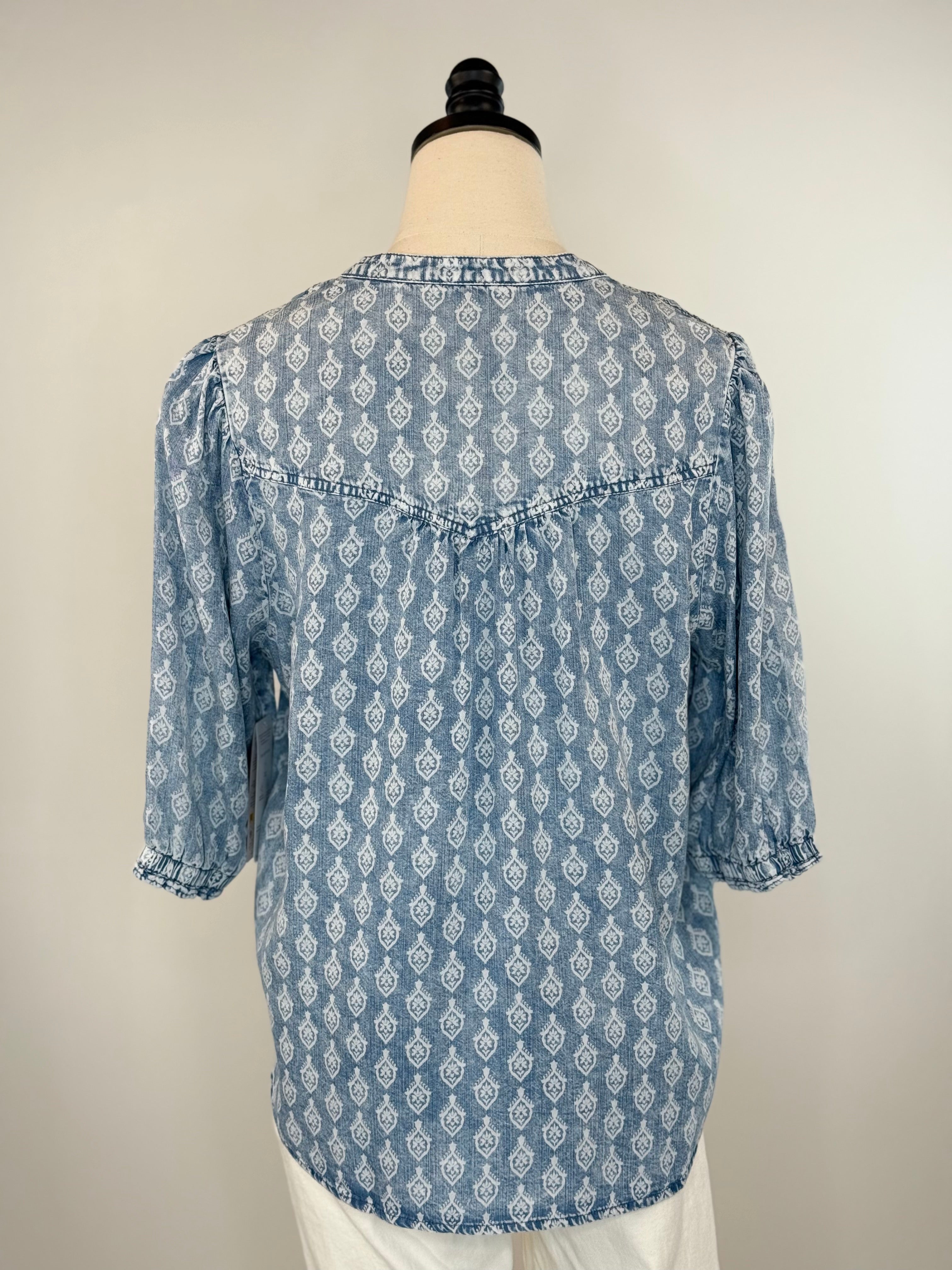 Dear John Sydney Top in Tulip Crest-111 - Woven Top F/W (June- Nov)-Little Bird Boutique