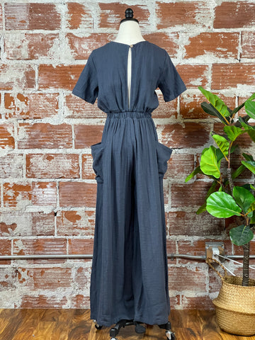 By Together Let's Go Jumper in Navy