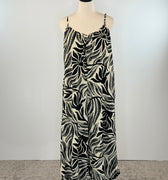 Z Supply Flared Isla Leaf Jumpsuit in Black and Cream-160 Jumpsuits/ Rompers-Little Bird Boutique