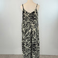 Z Supply Flared Isla Leaf Jumpsuit in Black and Cream-160 Jumpsuits/ Rompers-Little Bird Boutique