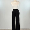 Kylie Lux Knit Pants in Black-220 Pants-Little Bird Boutique