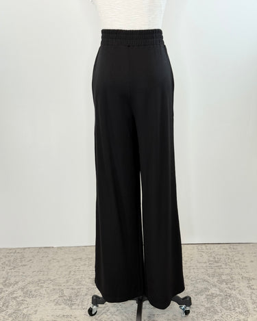 Kylie Lux Knit Pants in Black-220 Pants-Little Bird Boutique