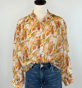 Ellie Top in Rust Floral-111 - Woven Top F/W (June- Nov)-Little Bird Boutique