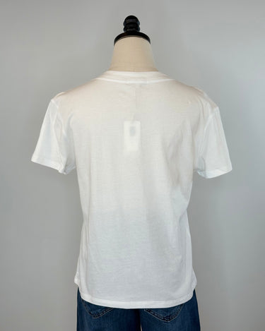 Z Supply Weekdays V Neck Tee in White-121 - Jersey Tops F/W (June - Nov)-Little Bird Boutique