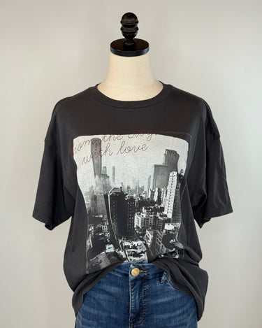 Z Supply Big Apple Tee in Black Sand-121 - Jersey Tops F/W (June - Nov)-Little Bird Boutique