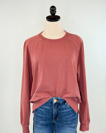 Everyday Sweatshirt in Brick-142 Sweatshirts & Hoodies-Little Bird Boutique
