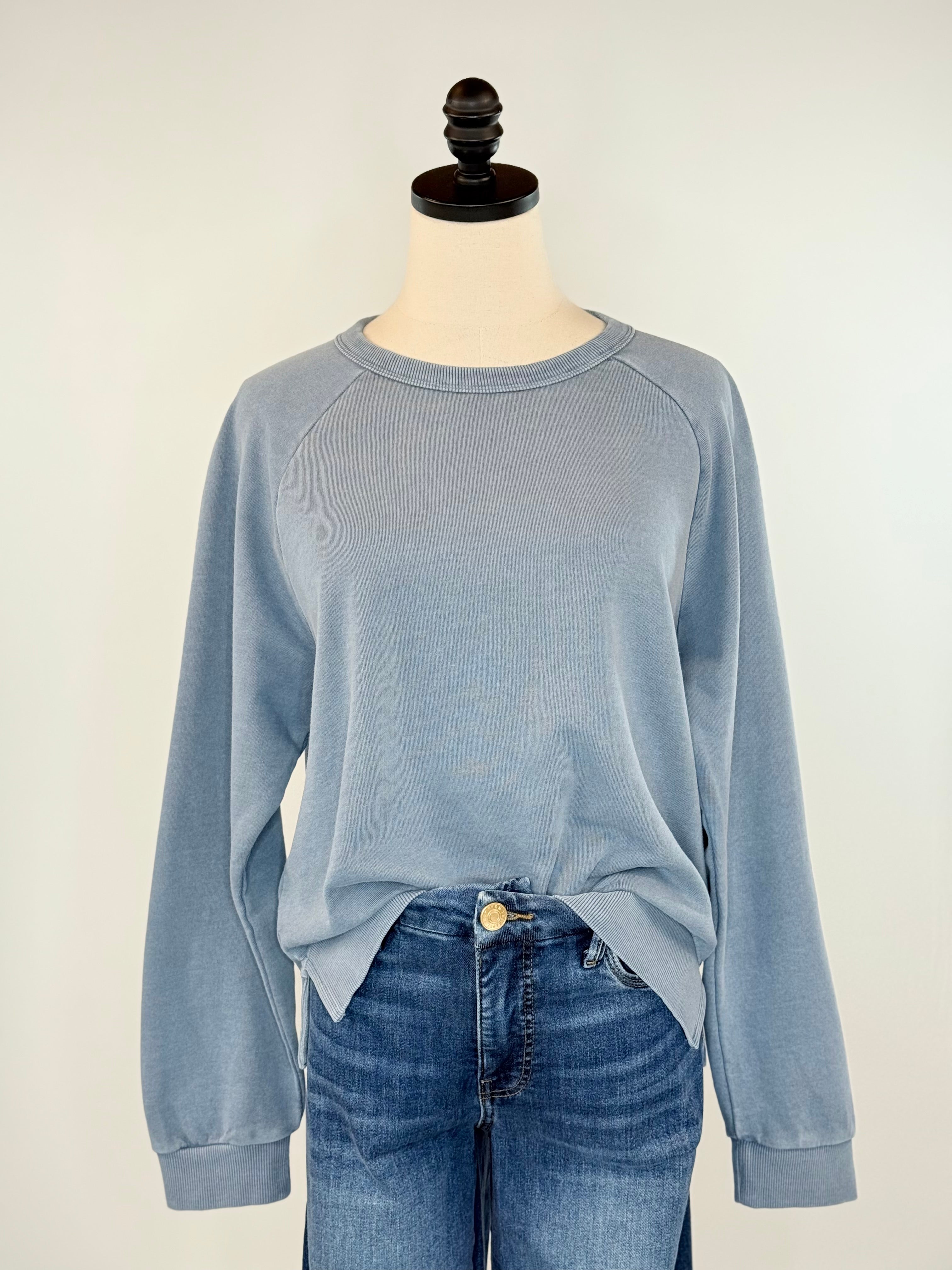 Everyday Sweatshirt in Teal-142 Sweatshirts & Hoodies-Little Bird Boutique