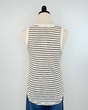 Z Supply The Perfect Striped Tank in Sandalwood-121 - Jersey Tops F/W (June - Nov)-Little Bird Boutique