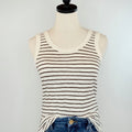 Z Supply The Perfect Striped Tank in Sandalwood-121 - Jersey Tops F/W (June - Nov)-Little Bird Boutique