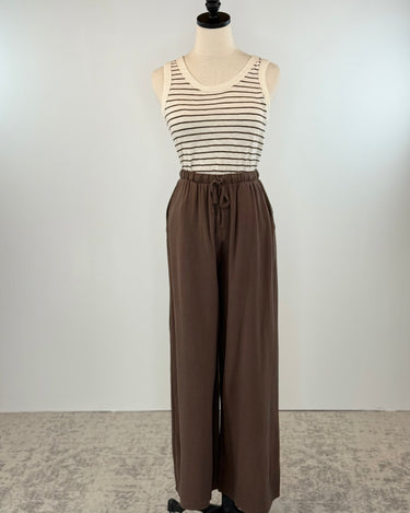 Josie Pants in Chocolate-220 Pants-Little Bird Boutique