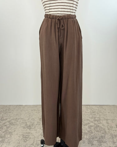 Josie Pants in Chocolate-220 Pants-Little Bird Boutique