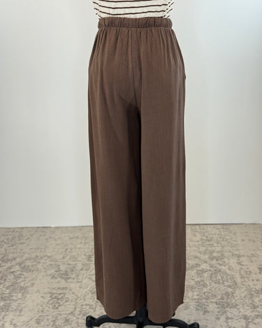 Josie Pants in Chocolate-220 Pants-Little Bird Boutique