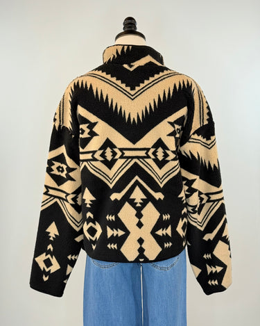 Thread and Supply Canyon Jacket in Cream and Black Aztec-141 Outerwear Coats & Jackets-Little Bird Boutique