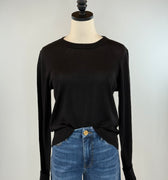Z Supply The Perfect Layer Sweater in Black-131 - Sweaters F/W (June - Nov)-Little Bird Boutique