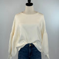 Oat New York Balloon Sweater in Cream-131 - Sweaters F/W (July - Dec)-Little Bird Boutique
