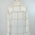 Flag and Anthem Millbury Boyfriend Shirt in Cream and Tan-111 - Woven Top F/W (June- Nov)-Little Bird Boutique