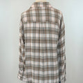 Flag and Anthem Leetonia Pucker Boyfriend Shirt in Sage and Pink-111 - Woven Top F/W (June- Nov)-Little Bird Boutique