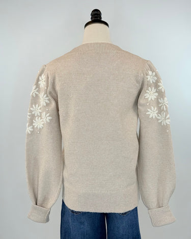 Daisy Sweater in Taupe-131 - Sweaters F/W (June - Nov)-Little Bird Boutique