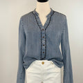 Thread and Supply Lettie Shirt in Light Blue Wash-111 - Woven Top F/W (June- Nov)-Little Bird Boutique