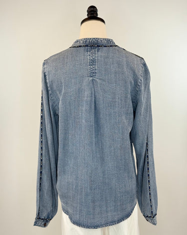 Thread and Supply Lettie Shirt in Light Blue Wash-111 - Woven Top F/W (June- Nov)-Little Bird Boutique