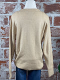 Sanctuary Easy Breezy V-Neck Pullover in Roasted Cappuccino-112 Woven Tops - Long Sleeve-Little Bird Boutique