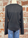 Sanctuary 'Knot Your Business' Sweater Top in Black-130 Sweaters-Little Bird Boutique