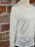 Sanctuary 'Knot Your Business' Sweater Top in White-130 Sweaters-Little Bird Boutique