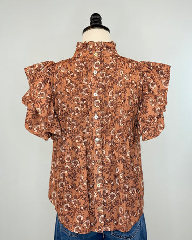 Audrey High Neck Top-111 - Woven Top F/W (June- Nov)-Little Bird Boutique