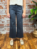 LTJ Straight Cut Canvas Chino in Charcoal-220 Pants-Little Bird Boutique