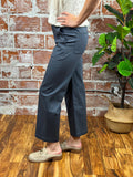 LTJ Straight Cut Canvas Chino in Charcoal-220 Pants-Little Bird Boutique