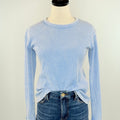 Flag and Anthem Fayston Waffle Crew in Light Blue-121 - Jersey Tops F/W (June - Nov)-Little Bird Boutique