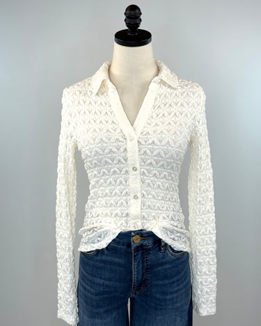 Sanctuary Dream Girl Top in Chalk-121 - Jersey Tops F/W (June - Nov)-Little Bird Boutique
