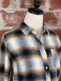 Thread & Supply Natalia Top in Copper Plaid-112 Woven Tops - Long Sleeve-Little Bird Boutique