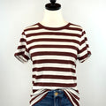 Sanctuary The Perfect Tee in Chicory and Pearl Stripe-121 - Jersey Tops F/W (June - Nov)-Little Bird Boutique