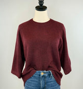 Orlean Sweater in Dark Red-131 - Sweaters F/W (June - Nov)-Little Bird Boutique