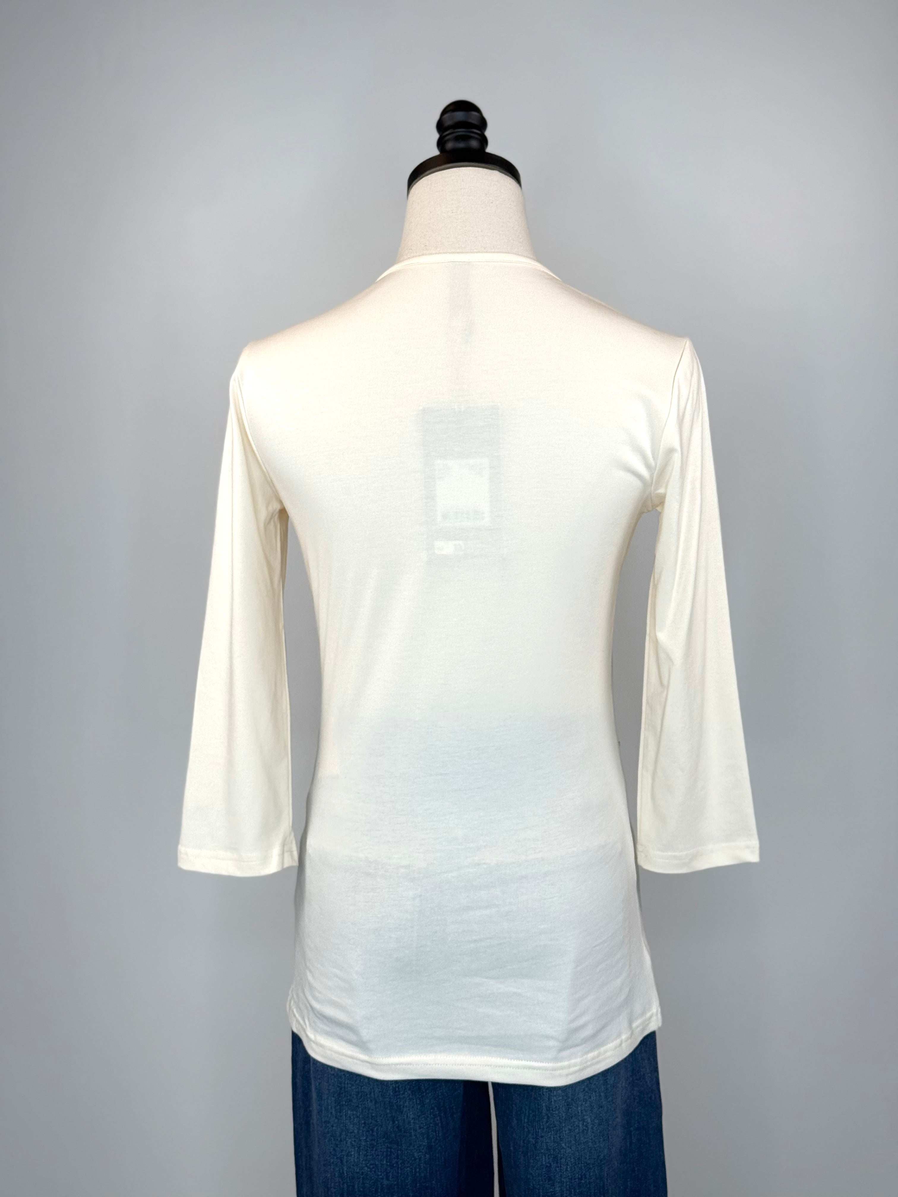 Pillar Top in Cream-121 - Jersey Tops F/W (June - Nov)-Little Bird Boutique
