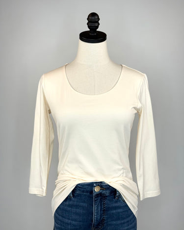 Pillar Top in Cream-121 - Jersey Tops F/W (June - Nov)-Little Bird Boutique