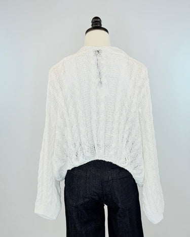 Bethany Sweater in White-131 - Sweaters F/W (June - Nov)-Little Bird Boutique