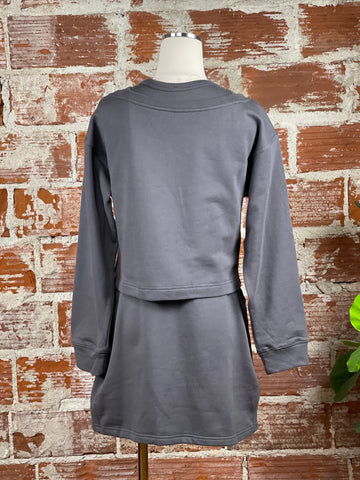 Knit 2-Piece Set in Charcoal