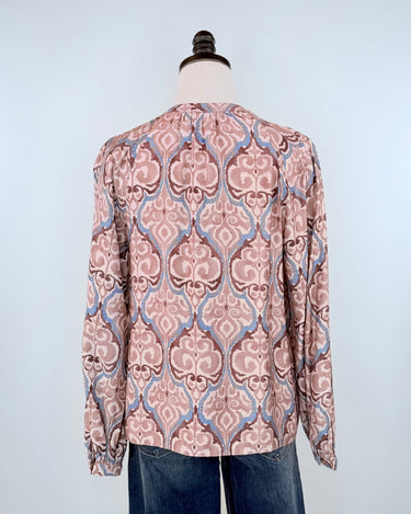 Delaney Top in Mauve and Brown Multi-111 - Woven Top F/W (June- Nov)-Little Bird Boutique